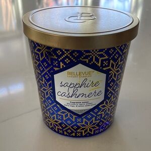 Sapphire Cashmere Candle - Blue and Gold